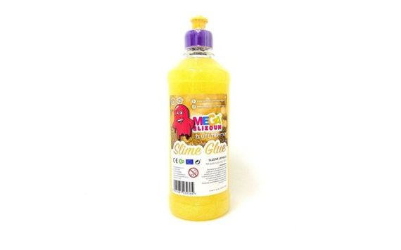 MEGASLIZOUN - PVA SLIZOVÉ LEPIDLO ŽLUTÉ TŘPYTKY 500ML