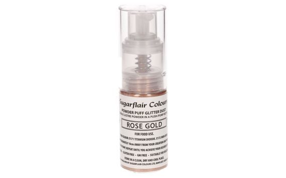 SUGARFLAIR PUMP SPRAY GLITTER DUST - ROSE GOLD