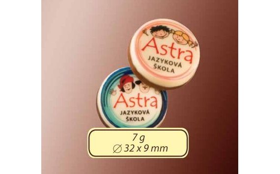 PROMOTIONAL CHOCOLATE COIN 7G WITH YOUR DESIGN/LOGO – FROM 250 PCS
