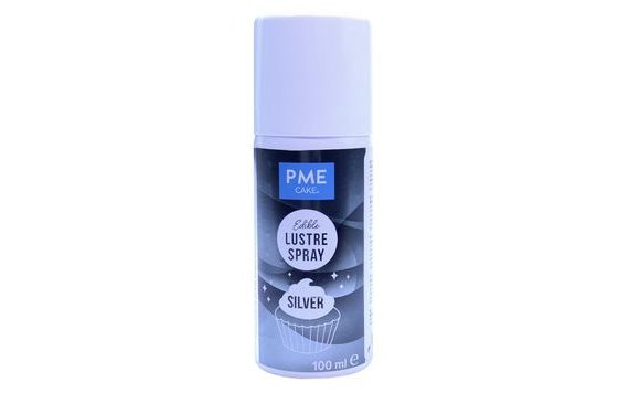 EDIBLE SPRAY SHEEN - SILVER (100 ML)