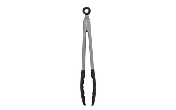 STAINLESS STEEL/SILICONE TONGS 35 CM