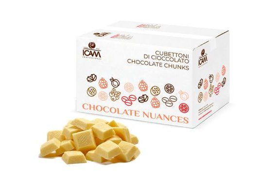 NUANCE MARAKUJA – BIELA ČOKOLÁDA S ČUČORIEDKAMI – 250 G