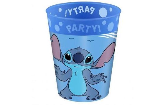 MŰANYAG POHARAK STITCH ÉS ANGEL - 250 ML - 4 DB