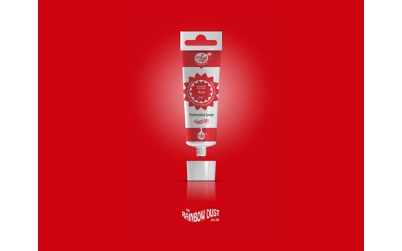 RED PROGEL - PROFESSIONAL FOOD GEL PAINT IN A TUBE (RED)