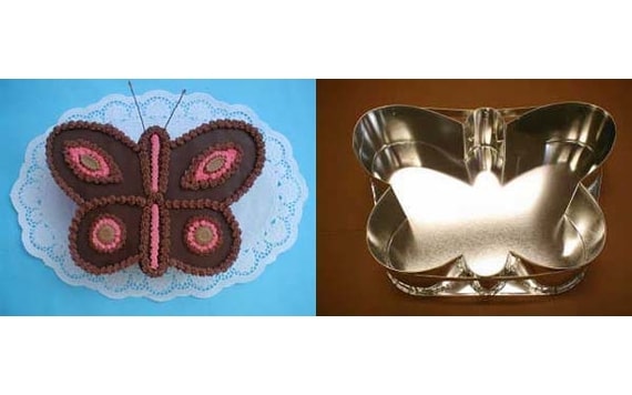 CAKE TIN BUTTERFLY