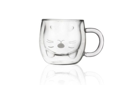 DVOUSTĚNNÝ HRNEK KOČKA 0,3 L