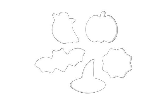 HALLOWEEN PUMPKIN COOKIE CUTTER SET - 5 PIECES