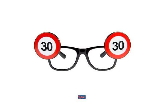 TRAFFIC SIGN GLASSES 30