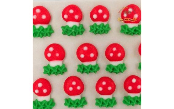 SUGAR FLY AGARIC MUSHROOM DECORATIONS