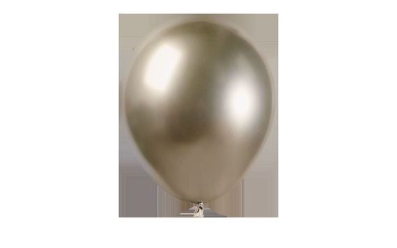 CHROMOVANÝ MINI BALÓNEK - 13 CM - LESKLÝ PROSECCO - 1KS