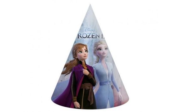 FROZEN 2 PAPER PARTY HATS - 6 PCS
