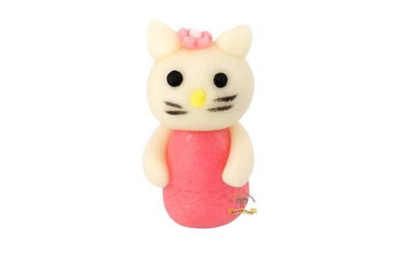 OCCASION CAT FIGURINE IN A PINK DRESS