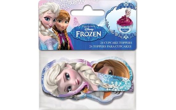 PAPER CUPCAKE TOPPERS FROZEN PK/24