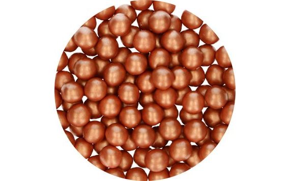 FUNCAKES CANDY CHOCO PEARLS LARGE COPPER 70 G