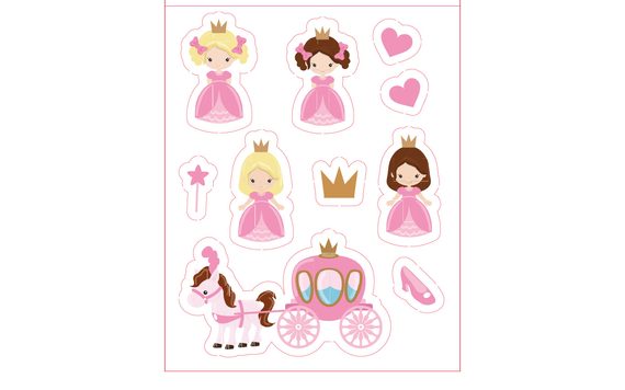 PRINCEZNY - DEKORACE Z JEDLÉHO PAPÍRU