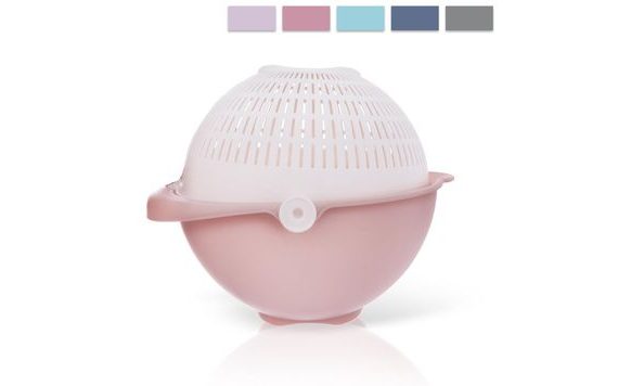 ROTATING PLASTIC STRAINER/BOWL, DIAMETER 25 CM