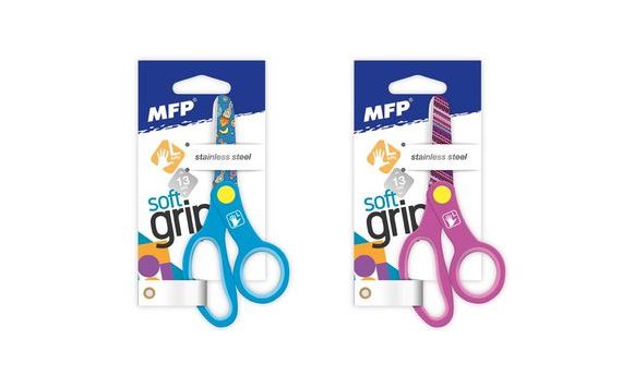 SCISSORS 13CM FOR LEFT-HANDED WITH PRINTED DESIGN E17 LEFT 5010125