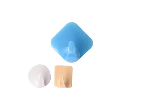 ADHESIVE PLASTIC HOOK SHAPES