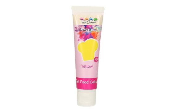 EDIBLE FUNCOLOURS GEL - YELLOW 30G