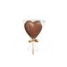 CHOCOLATE HEART MILK CHOCOLATE - CHOCOLATE DECORATION - RAW MATERIALS