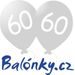 STRIEBORNÝ METALICKÝ BALÓN NA 60. NARODENINY - BALÓNY - OSLAVY A PARTY