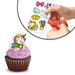 EDIBLE PAPER CUT-OUT DECORATIONS FOR CAKE AND CUPCAKES - UNICORN - EDIBLE PAPER - RAW MATERIALS