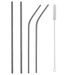 IMMORTAL STAINLESS STEEL STRAW - SET OF 4 - 21,5 CM + CLEANING BRUSH - BRČKA, SLÁMKY - KITCHEN UTENSILS