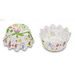 CONFECTIONERY PAPER CASES 50 X 35 MM (100 PC.) - FLORAL FLORINA - BAKING CUPCAKES - FOR BAKING