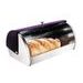 STAINLESS STEEL BREADBOX PURPLE METALLIC LINE - BREADBOXES - FOR BAKING