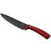6-PIECE KNIFE SET WITH MAGNETIC HOLDER BURGUNDY METALLIC LINE - KNIFE SETS - KITCHEN UTENSILS