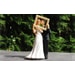 BRIDE AND GROOM WITH FRAME - WEDDING FIGURINES FOR CAKE - WEDDING FIGURINES - PASTRY NECESSITIES