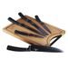 KNIFE SET WITH NON-STICK COATING + CUTTING BOARD 6 PCS BLACK SILVER COLLECTION - KNIFE SETS{% if kategorie.adresa_nazvy[0] != zbozi.kategorie.nazev %} - KITCHEN UTENSILS{% endif %}