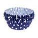 CONFECTIONERY PAPER CASES 50 X 30 MM (60 PC.) - BLUE WITH DOTS - BAKING CUPCAKES - FOR BAKING