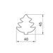 DOUGH CUTTER CHRISTAMAS TREE FIR - CUTTERS - PLANTS - FOR BAKING