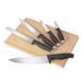 6-PIECE KNIFE SET WITH CUTTING BOARD - ANTHRACITE COLLECTION - KNIFE SETS{% if kategorie.adresa_nazvy[0] != zbozi.kategorie.nazev %} - KITCHEN UTENSILS{% endif %}