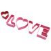VALENTINE'S COOKIE CUTTER SET - LOVE (5 PCS) - CUTTERS - FOR BAKING