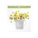 WINDOW FILM 6867 FLOWERS 30X33.5 CM - WALL STICKERS - HOMEWARE