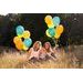 BLUE METALLIC BALLOON 085 - BALLOONS - CELEBRATIONS AND PARTIES