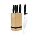 6-PIECE KNIFE SET WITH BAMBOO STAND - BLACK ROSE COLLECTION - KNIFE SETS - KITCHEN UTENSILS