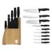 BERLINGERHAUS KNIFE SET WITH STAND BAMBOO 10 PCS BLACK ROSE COLLECTION BH-2760 - KNIFE SETS - KITCHEN UTENSILS