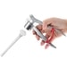 GARLIC PRESS ALUMINIUM + CLEANER - MILLS, MACHINES - KITCHEN UTENSILS