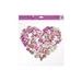 WINDOW FILM 6865 FLORAL HEART 30X33.5 CM - WALL STICKERS - HOMEWARE