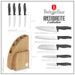 BERLINGERHAUS 10-PIECE KNIFE SET WITH BAMBOO STAND ANTRACIT COLLECTION BH-2758 - KNIFE SETS - KITCHEN UTENSILS
