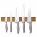 KNIFE SET WITH MAGNETIC HOLDER MADE OF ACACIA WOOD 6 PCS TAUPE COLLECTION - KNIFE SETS{% if kategorie.adresa_nazvy[0] != zbozi.kategorie.nazev %} - KITCHEN UTENSILS{% endif %}