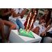 CAKE FOUNTAIN WHITE AND RED STRIPED NUMBER 5 - CAKE FOUNTAINS - PASTRY NECESSITIES