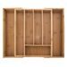 BAMBOO SLIDING SIDEBOARD - 26/40X35,5X4,5 CM - CUTLERY - KITCHEN UTENSILS