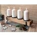 WOODEN ADVENT CANDLE HOLDER 48X14 CM - CHRISTMAS - BY TOPIC