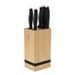 6-PIECE KNIFE SET WITH BAMBOO STAND - BLACK ROSE COLLECTION - KNIFE SETS - KITCHEN UTENSILS