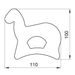 DOUGH CUTTER A LITTLE RAM - EASTER COOKIE CUTTERS - FOR BAKING