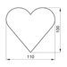 DOUGH CUTTER HEART BIG - VALENTINE'S DAY - BY TOPIC